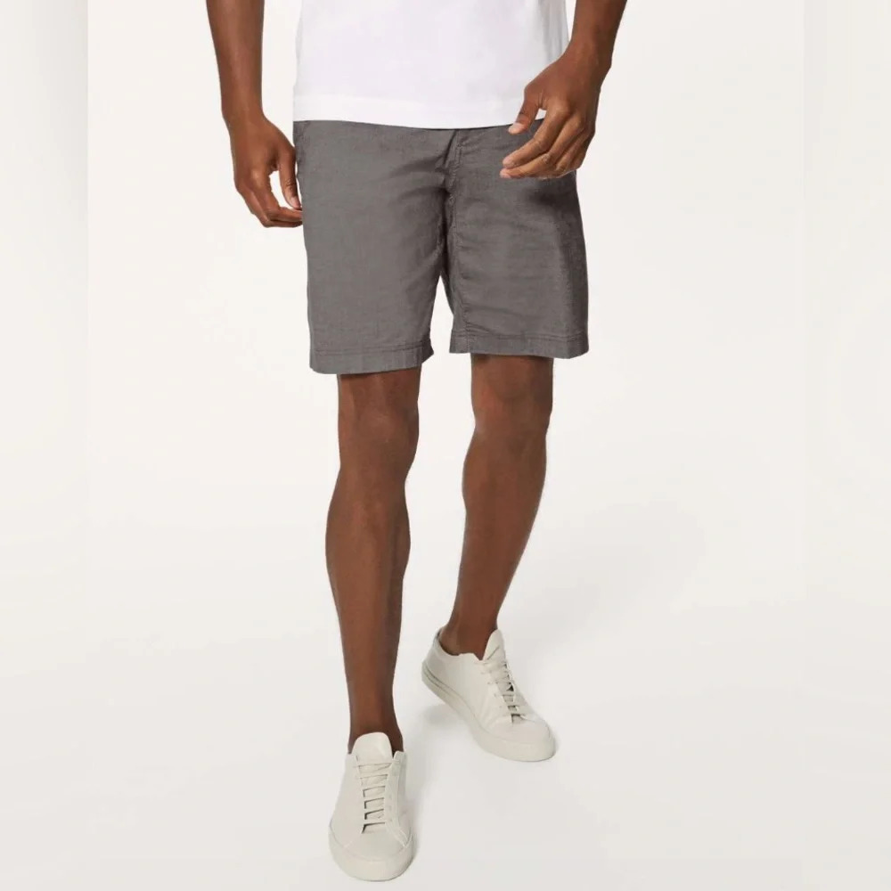 Lululemon ABC‎ Commission Mens Short *Qwick Oxford 9" size 30 Cable / Dark Ash
